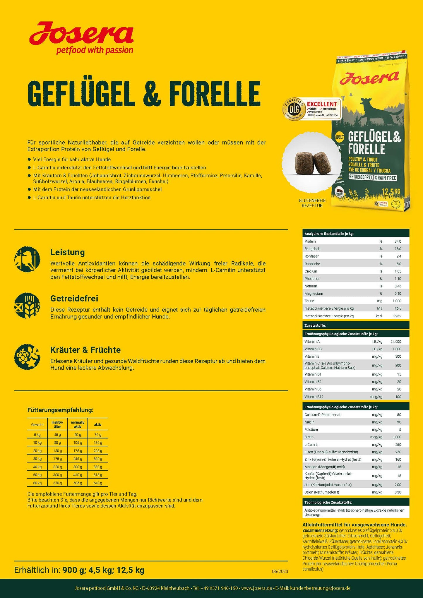 Geflügel & Forelle 12,5kg